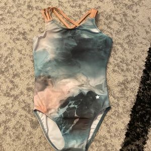 Athleta Girl Somersault Gymnastics Leotard by Destira, size child small